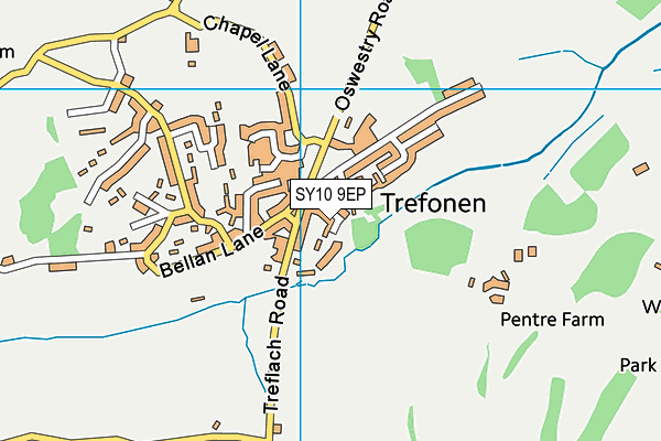 SY10 9EP map - OS VectorMap District (Ordnance Survey)