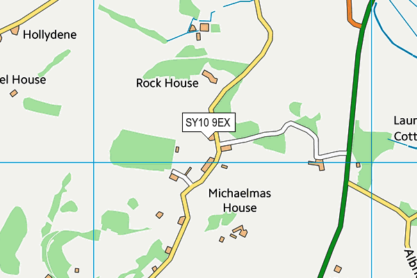 SY10 9EX map - OS VectorMap District (Ordnance Survey)