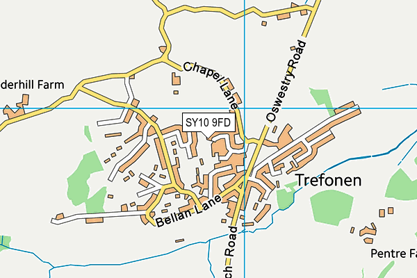 SY10 9FD map - OS VectorMap District (Ordnance Survey)