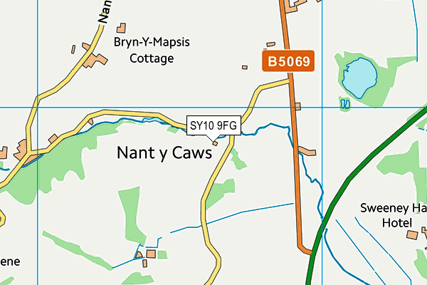 SY10 9FG map - OS VectorMap District (Ordnance Survey)