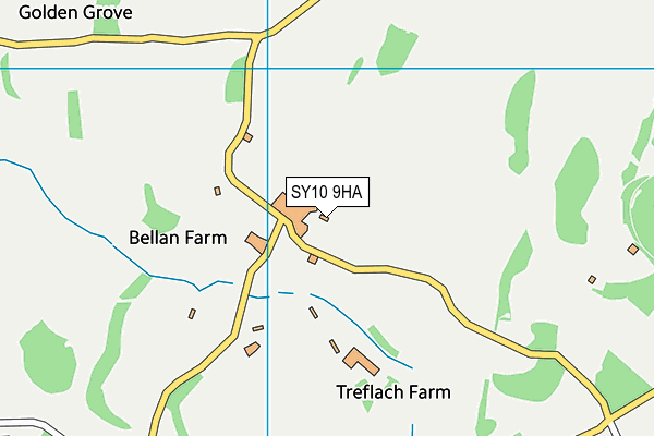 SY10 9HA map - OS VectorMap District (Ordnance Survey)