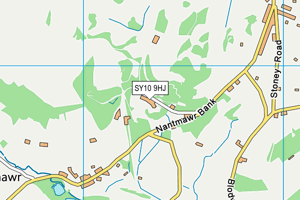 SY10 9HJ map - OS VectorMap District (Ordnance Survey)