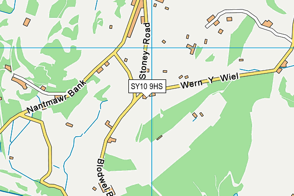 SY10 9HS map - OS VectorMap District (Ordnance Survey)
