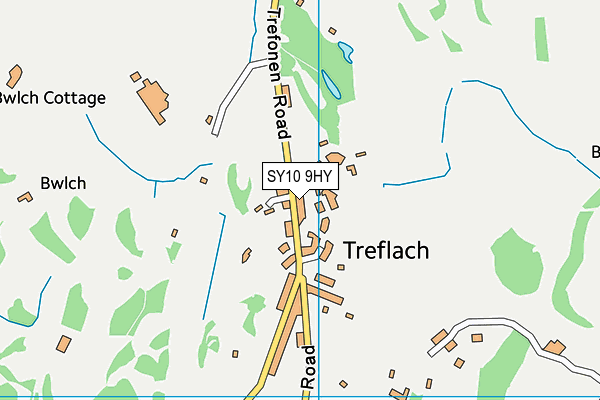 SY10 9HY map - OS VectorMap District (Ordnance Survey)