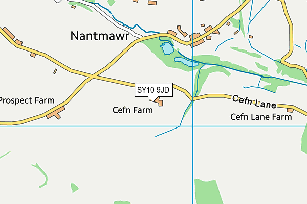 SY10 9JD map - OS VectorMap District (Ordnance Survey)