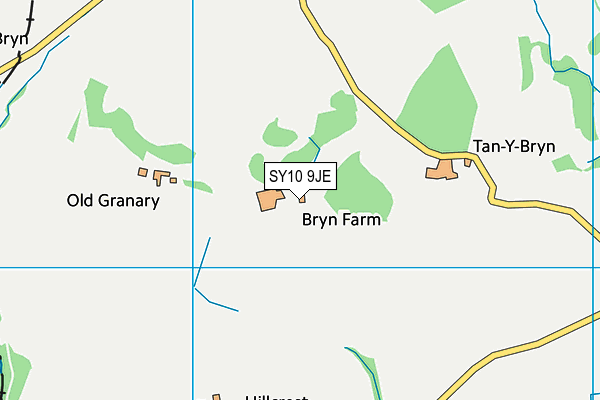 SY10 9JE map - OS VectorMap District (Ordnance Survey)