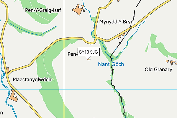 SY10 9JG map - OS VectorMap District (Ordnance Survey)