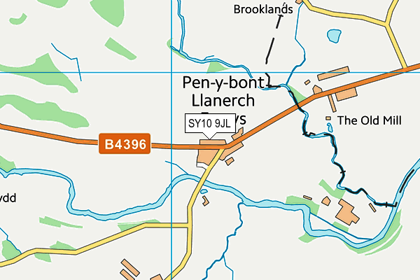 SY10 9JL map - OS VectorMap District (Ordnance Survey)