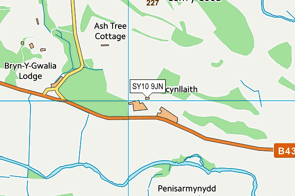 SY10 9JN map - OS VectorMap District (Ordnance Survey)