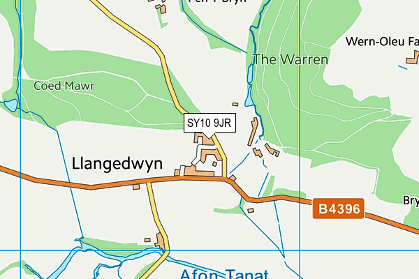 SY10 9JR map - OS VectorMap District (Ordnance Survey)