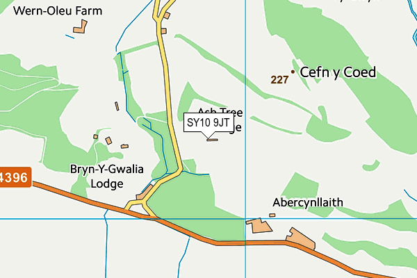 SY10 9JT map - OS VectorMap District (Ordnance Survey)