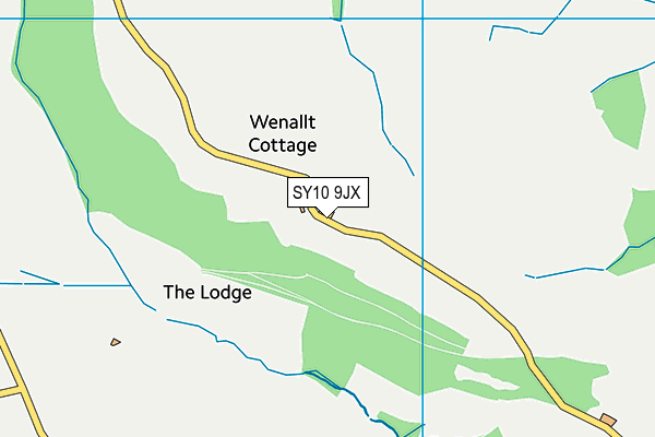 SY10 9JX map - OS VectorMap District (Ordnance Survey)