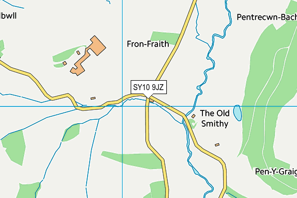 SY10 9JZ map - OS VectorMap District (Ordnance Survey)