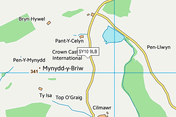 SY10 9LB map - OS VectorMap District (Ordnance Survey)