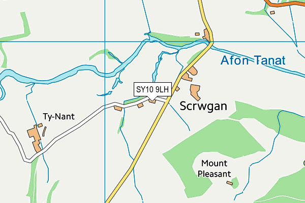 SY10 9LH map - OS VectorMap District (Ordnance Survey)