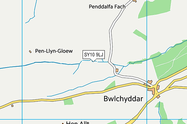 SY10 9LJ map - OS VectorMap District (Ordnance Survey)