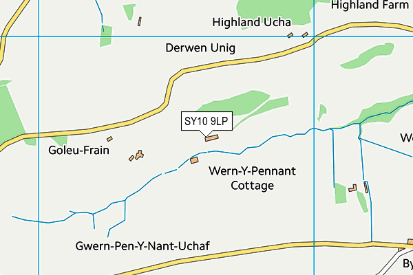 SY10 9LP map - OS VectorMap District (Ordnance Survey)