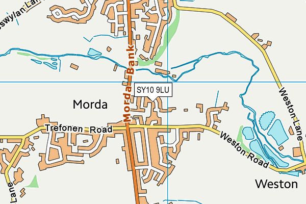 SY10 9LU map - OS VectorMap District (Ordnance Survey)