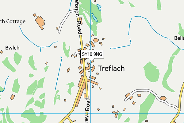 SY10 9NG map - OS VectorMap District (Ordnance Survey)