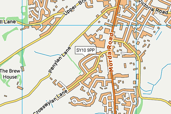 SY10 9PP map - OS VectorMap District (Ordnance Survey)