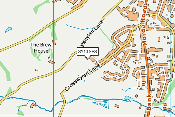 SY10 9PS map - OS VectorMap District (Ordnance Survey)