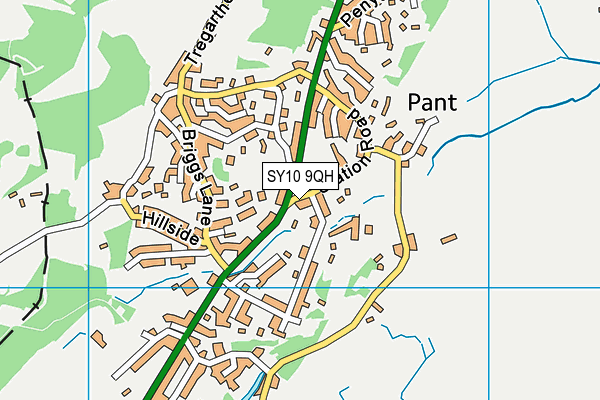 SY10 9QH map - OS VectorMap District (Ordnance Survey)