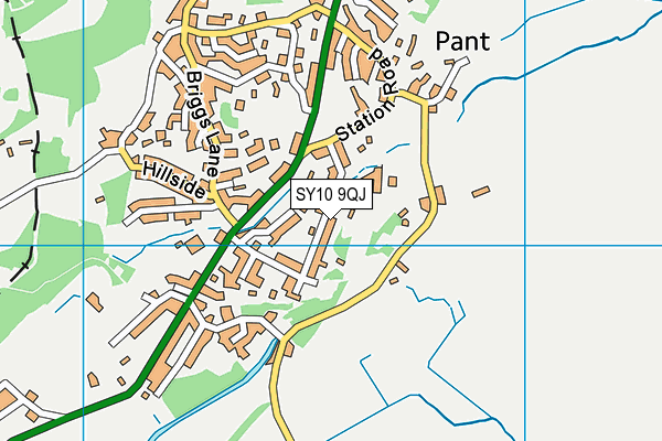 SY10 9QJ map - OS VectorMap District (Ordnance Survey)