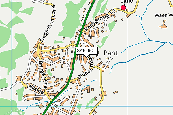 SY10 9QL map - OS VectorMap District (Ordnance Survey)