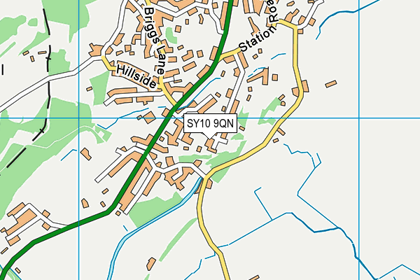 SY10 9QN map - OS VectorMap District (Ordnance Survey)