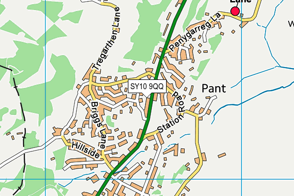 SY10 9QQ map - OS VectorMap District (Ordnance Survey)