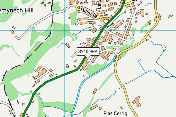 SY10 9RA map - OS VectorMap District (Ordnance Survey)