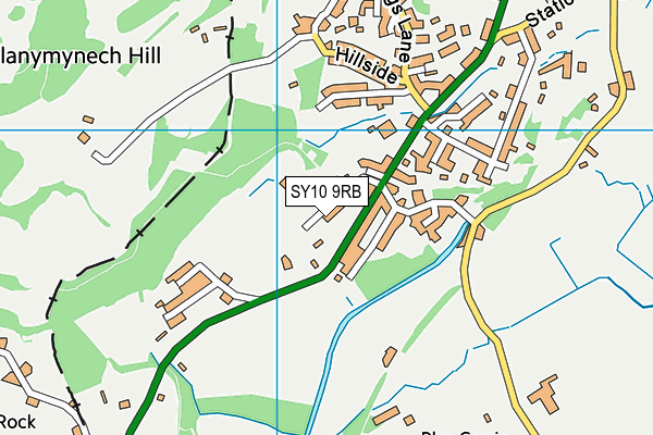 SY10 9RB map - OS VectorMap District (Ordnance Survey)