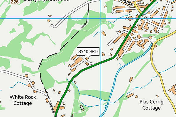 SY10 9RD map - OS VectorMap District (Ordnance Survey)