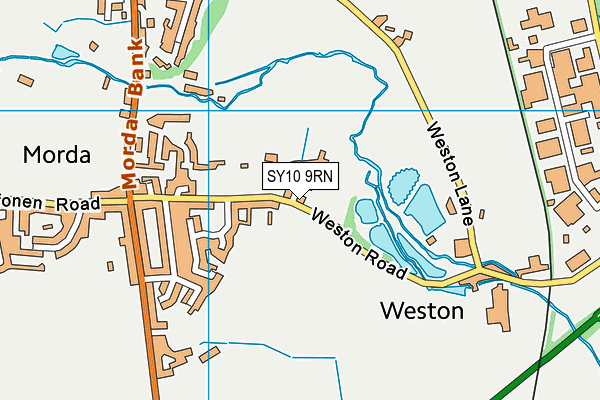 SY10 9RN map - OS VectorMap District (Ordnance Survey)