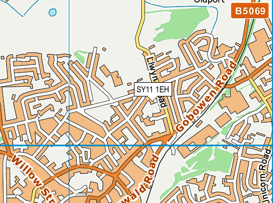 SY11 1EH map - OS VectorMap District (Ordnance Survey)