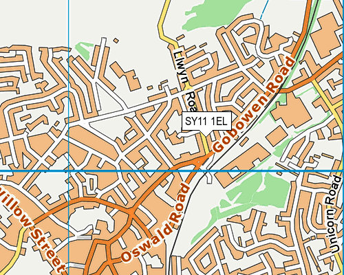 SY11 1EL map - OS VectorMap District (Ordnance Survey)