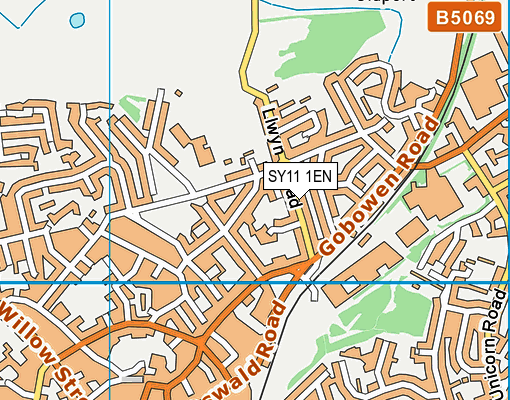 SY11 1EN map - OS VectorMap District (Ordnance Survey)