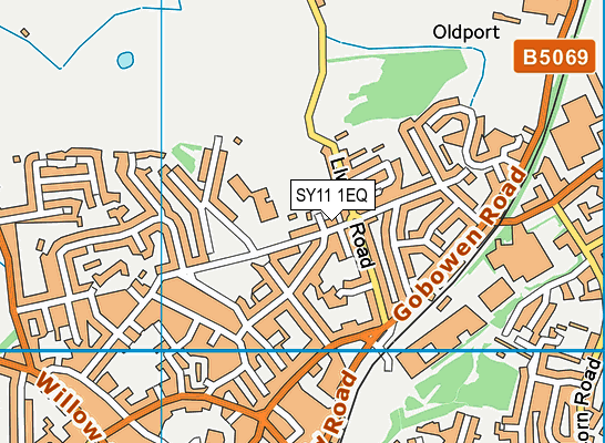 SY11 1EQ map - OS VectorMap District (Ordnance Survey)