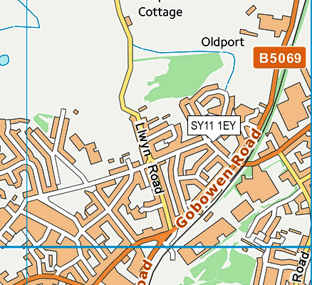 SY11 1EY map - OS VectorMap District (Ordnance Survey)