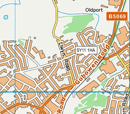 SY11 1HA map - OS VectorMap District (Ordnance Survey)