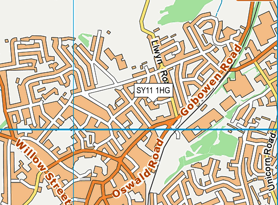 SY11 1HG map - OS VectorMap District (Ordnance Survey)