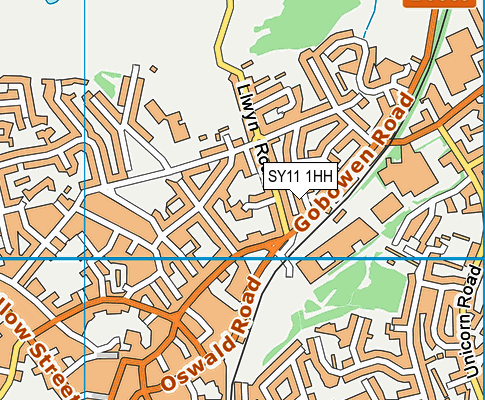 SY11 1HH map - OS VectorMap District (Ordnance Survey)