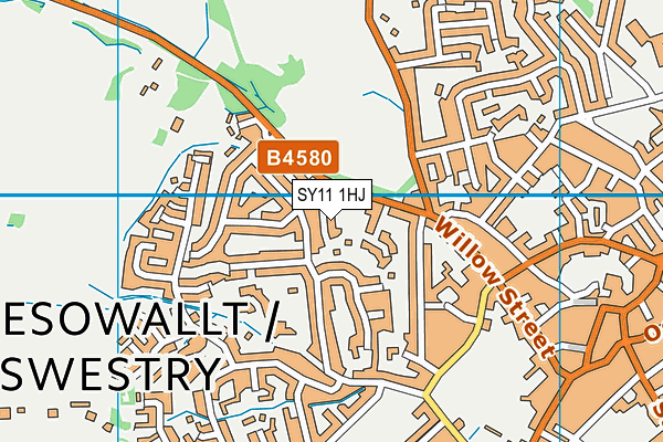 SY11 1HJ map - OS VectorMap District (Ordnance Survey)