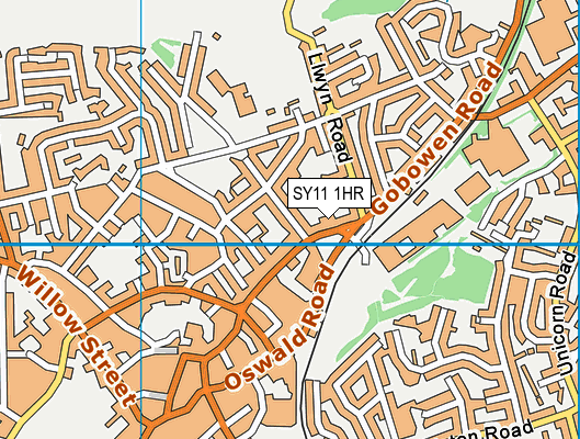 SY11 1HR map - OS VectorMap District (Ordnance Survey)