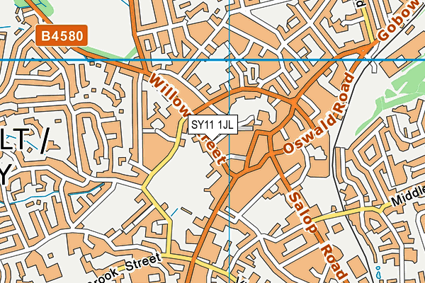 SY11 1JL map - OS VectorMap District (Ordnance Survey)