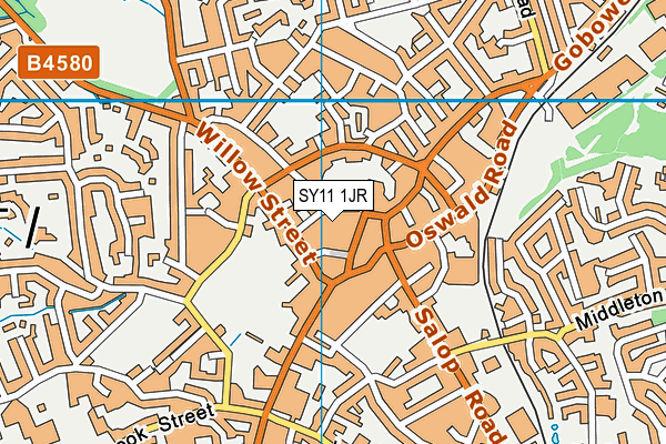 SY11 1JR map - OS VectorMap District (Ordnance Survey)