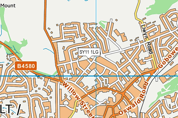 SY11 1LG map - OS VectorMap District (Ordnance Survey)