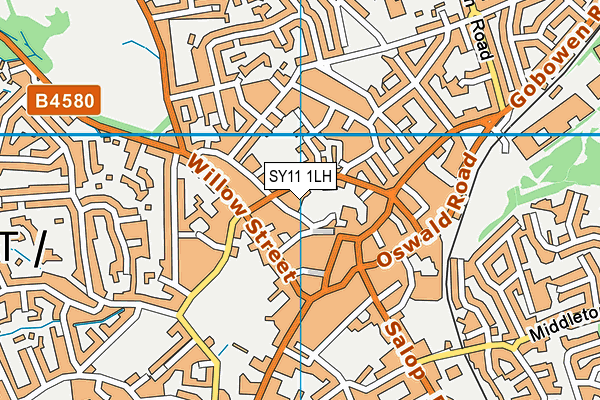 SY11 1LH map - OS VectorMap District (Ordnance Survey)