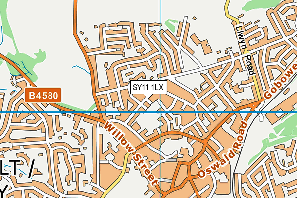 SY11 1LX map - OS VectorMap District (Ordnance Survey)