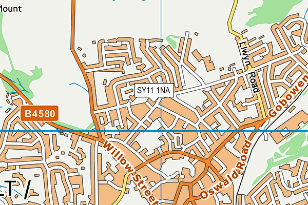 SY11 1NA map - OS VectorMap District (Ordnance Survey)